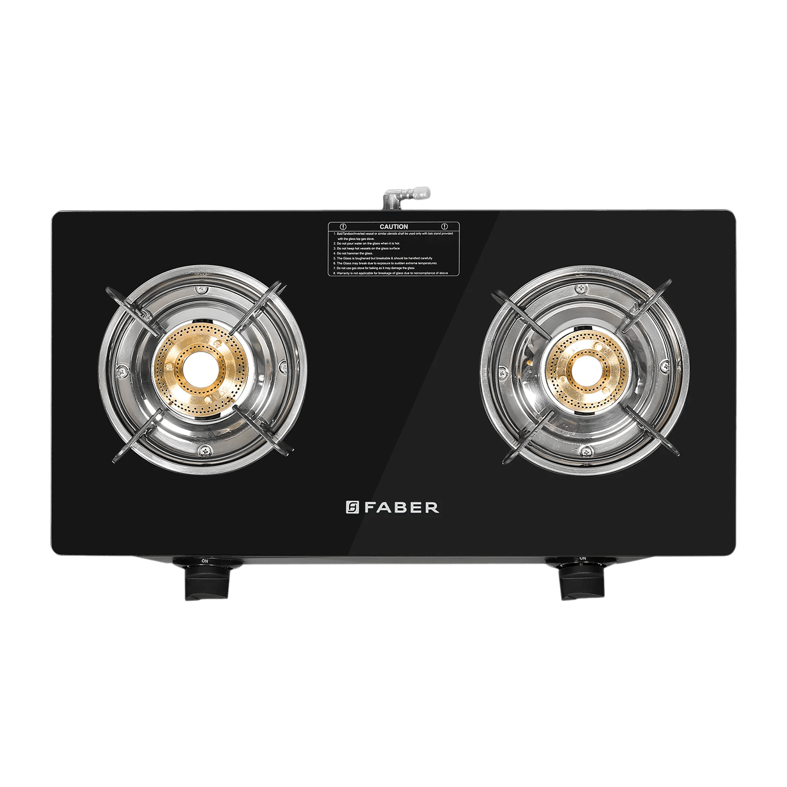 Buy Faber ARROW 2BB BK Toughened Glass Top 2 Burner Manual Gas